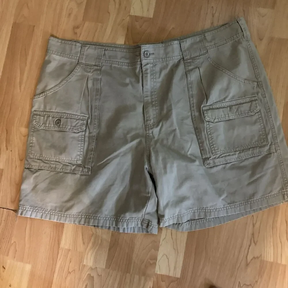 Cabelas Mens Cargo Shorts  Size 44 Outdoor Cotton Hiking Fishing Lot Of 2